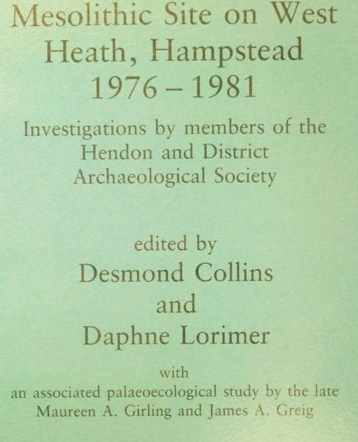 Mesolithic Site West Heath Hampstead